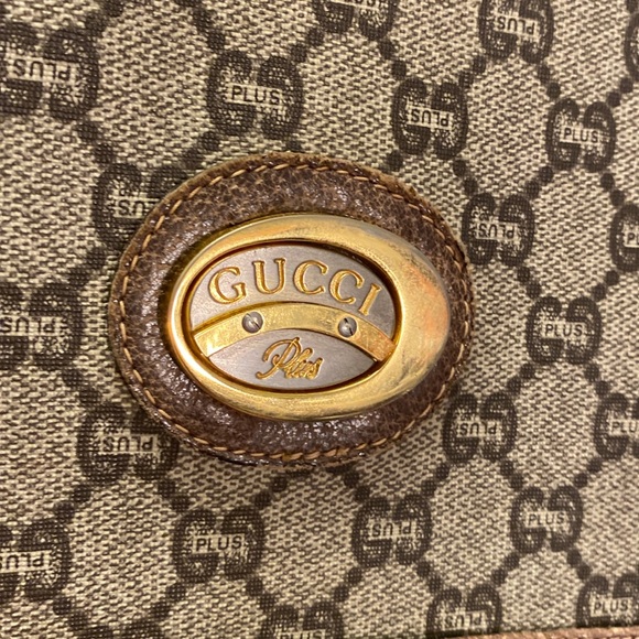 VINTAGE GUCCI GG PLUS Monogram TOTE Bag. - Picture 5 of 13